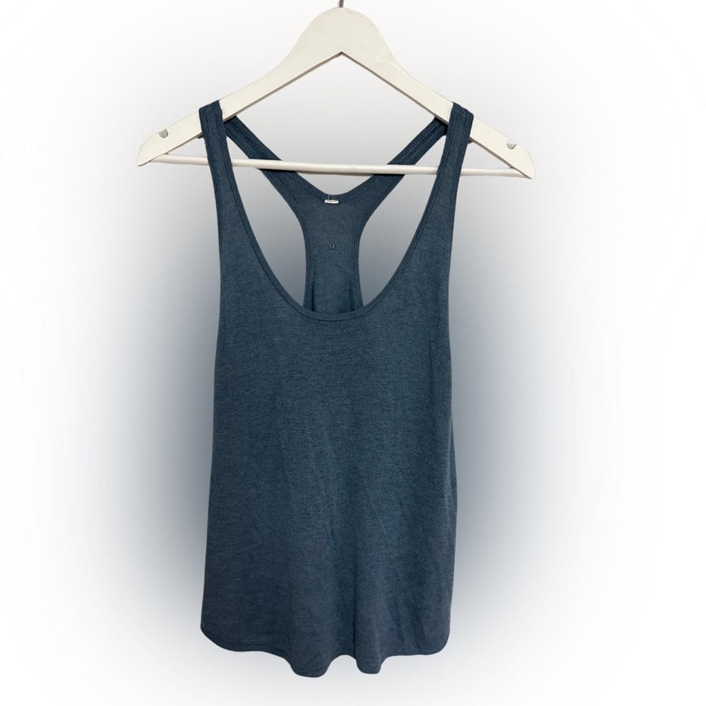Lululemon Blue Knit Racerback Tank Top Size 6